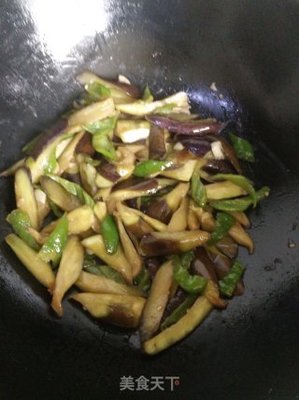 素炒茄子片的家常做法
