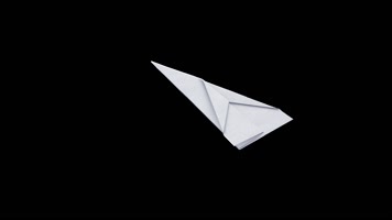 普通折纸飞机视频素材下载