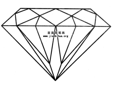 钻石的57个面图形