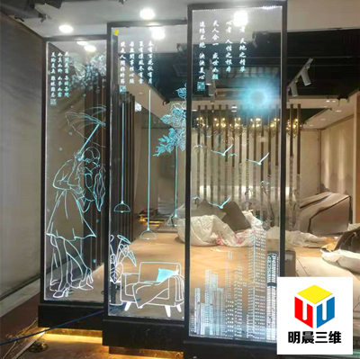 玻璃发光