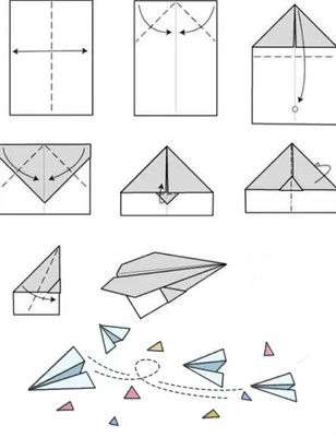 纸飞机的简单方法
