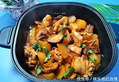 香菇土豆炖柴鸡