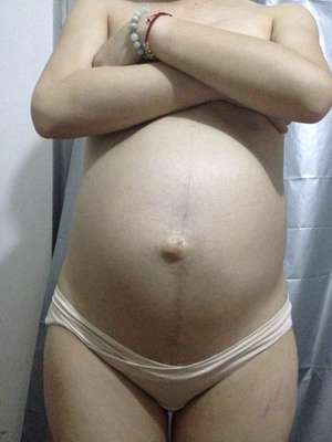 4个月孕妇肚子有多大