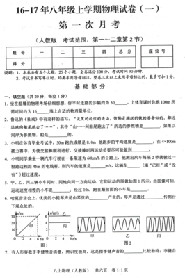 20-21年度八年级上学期月考试卷