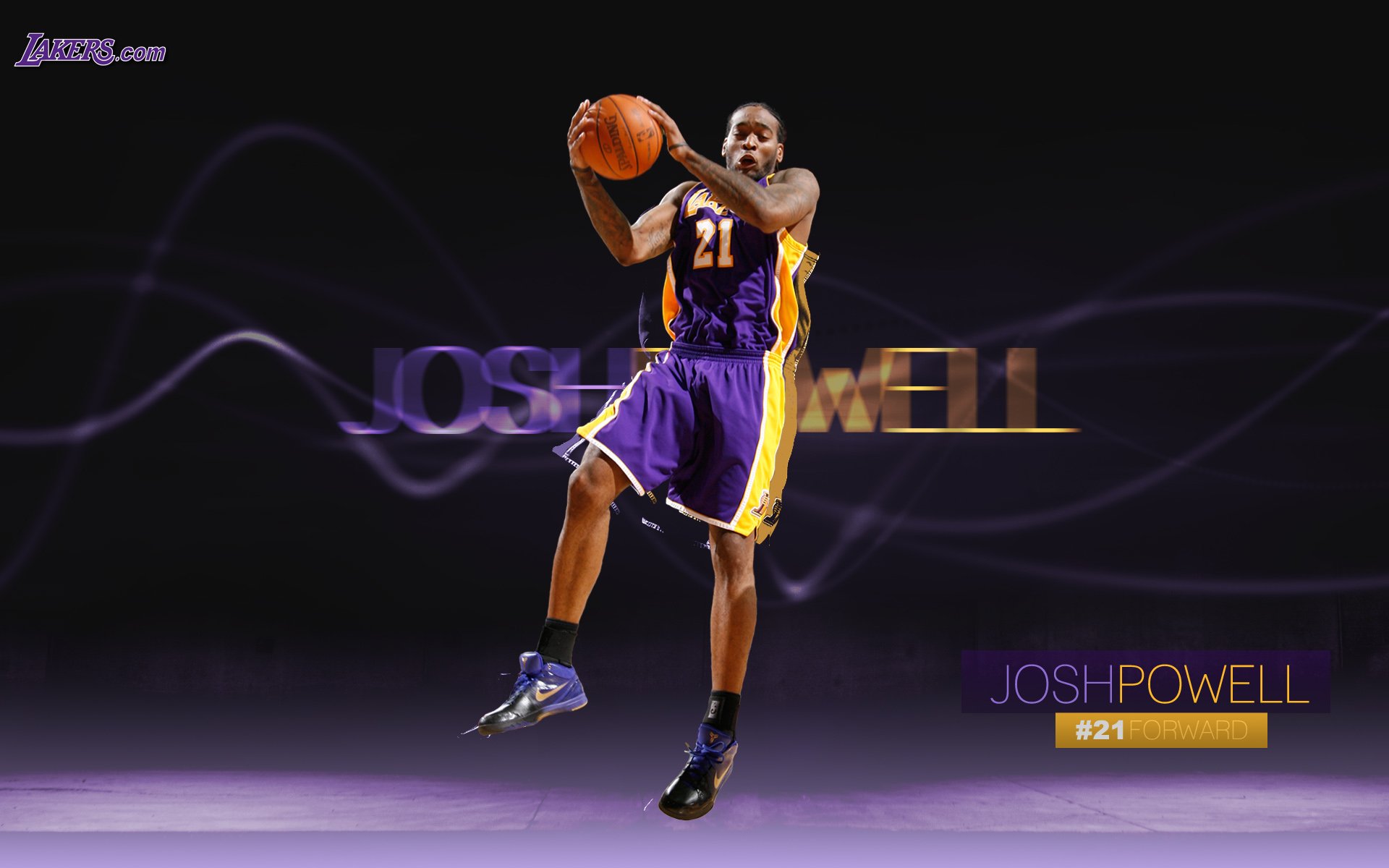 nba 2009 10赛季洛杉矶湖人桌面壁纸 josh p.