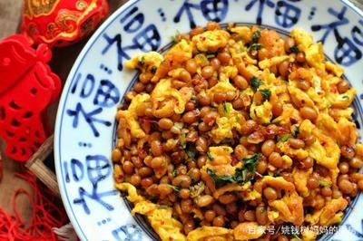腊八豆炒蛋制作方法