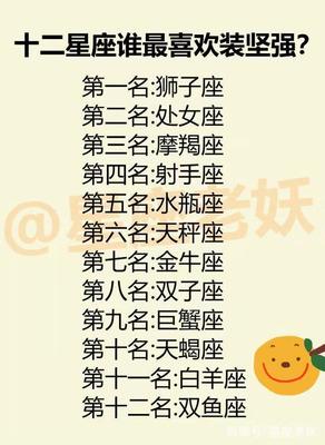 十二星座谁最强
