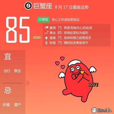 巨蟹座考试运势