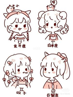 十二星座简笔