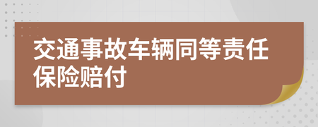 交通事故同等责任保险怎么赔