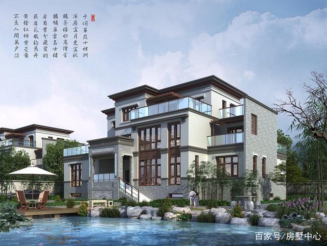 中式风格别墅外观图