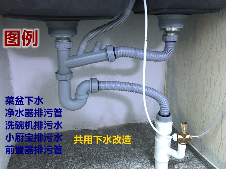 厨房下水三通坏了怎么修