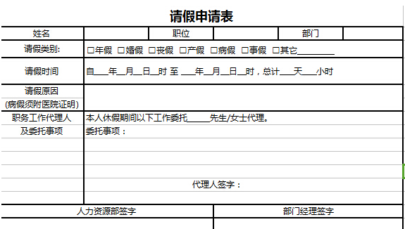 事假申请书怎么写