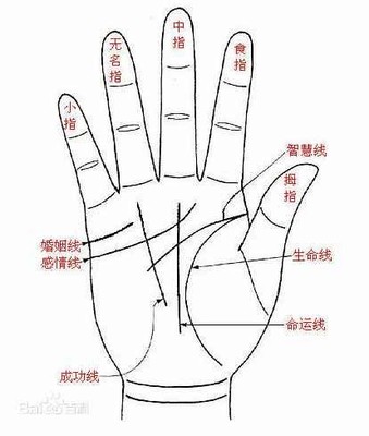 命运线断开从旁边另起