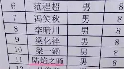 奇葩取名