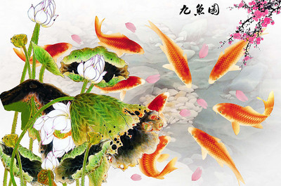 九鱼图寓意