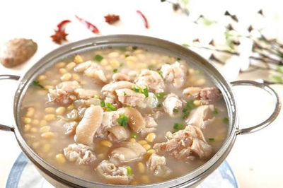 大豆蹄花的制作方法