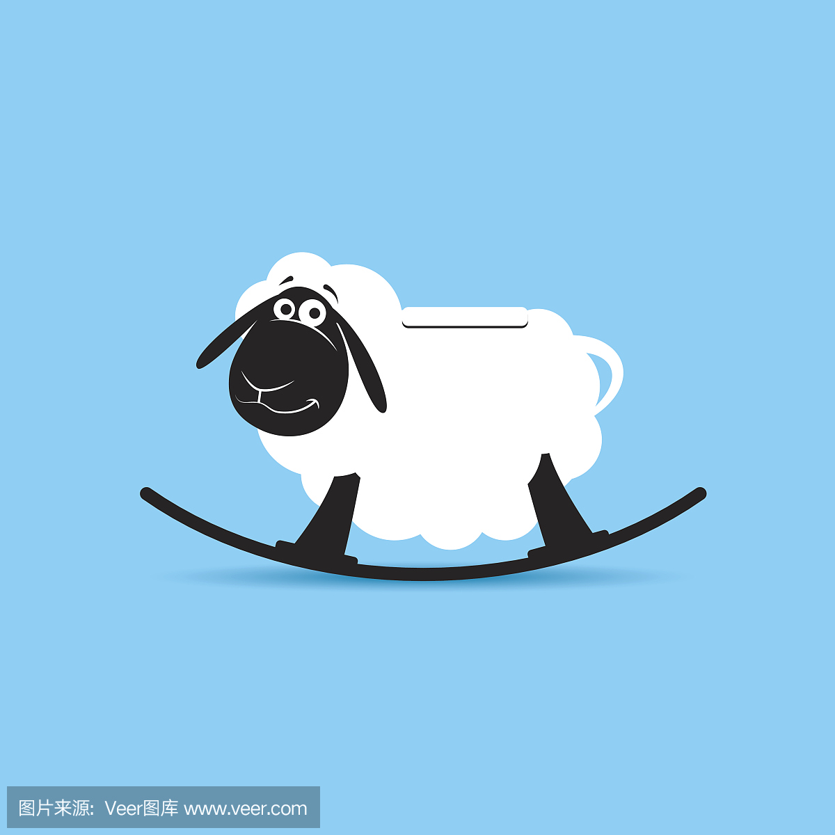 儿童摇摆玩具.羊