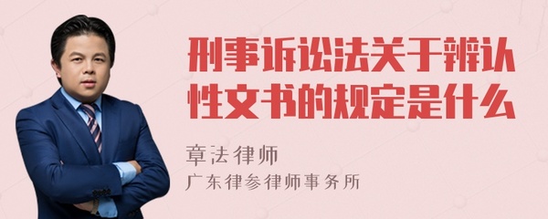 刑事诉讼法辨认