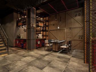 烧烤店装修效果图