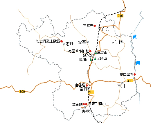 延安地图