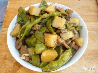 东北猪肉炖豆角的做法