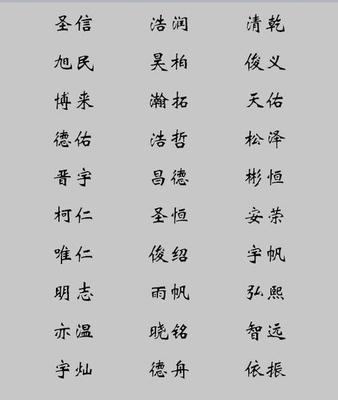 以字开头的名字男孩
