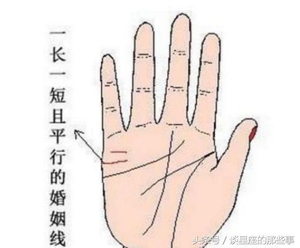 婚姻线一长一短