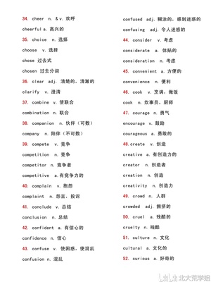 清晰的英文单词