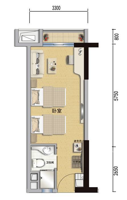 酒店式公寓平面图