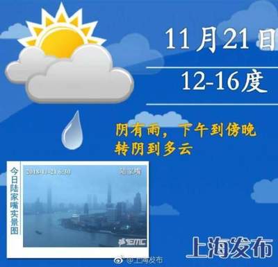 今天上海有雨吗