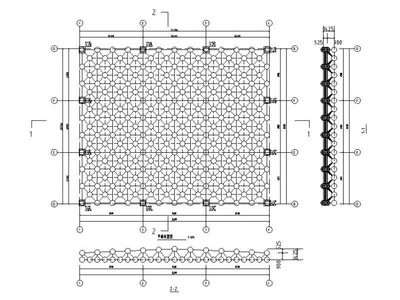 網(wǎng)架結(jié)構(gòu)施工圖紙