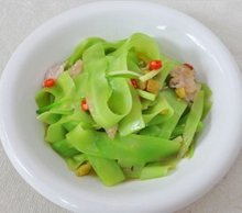 莴笋炒香菇虾米