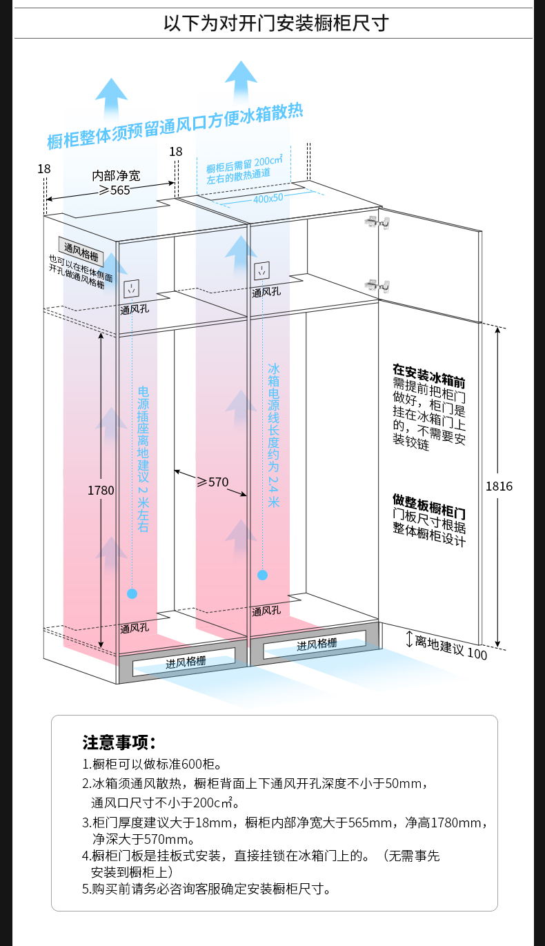 橱柜单门尺寸规格