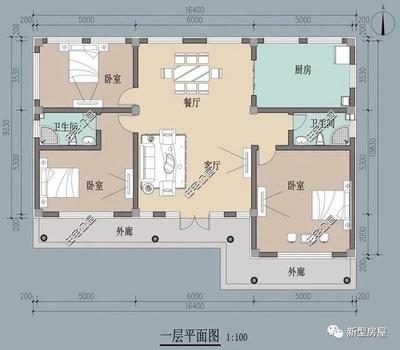 农村平房自己设计厨房
