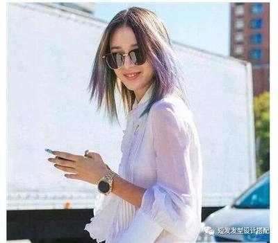 齐肩直发层次