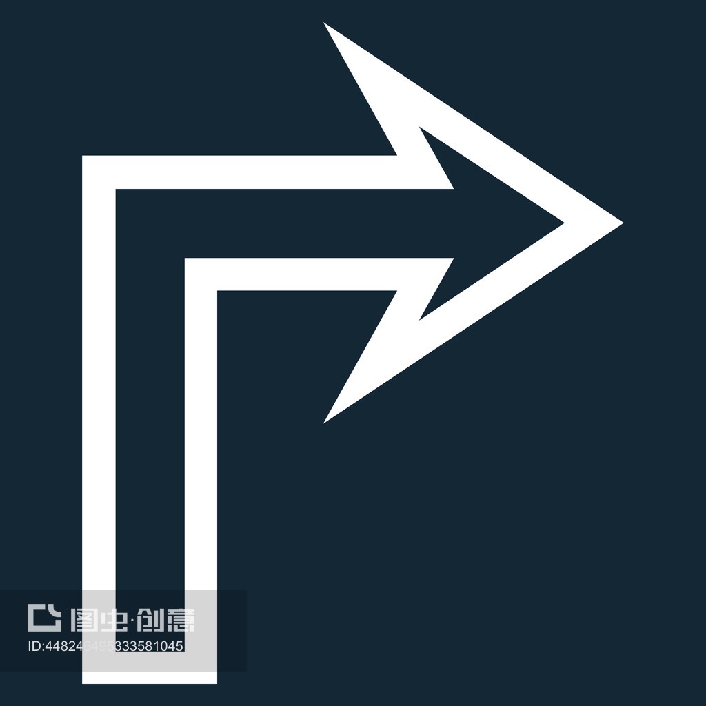 向右转弯向量图标turn right stroke vector icon