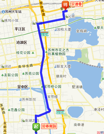 苏州火车站到金鸡湖