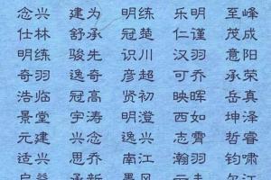 男孩取名诗词