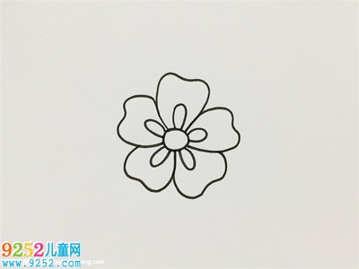 如何画五瓣花? 花朵简笔画