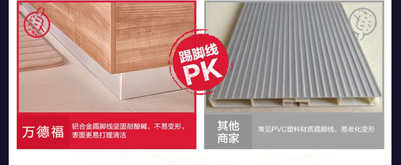 橱柜pvc地脚线规格
