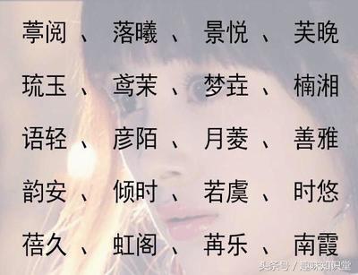 好听的人物名