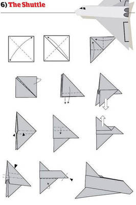 10种经典纸飞机的折法正方形纸