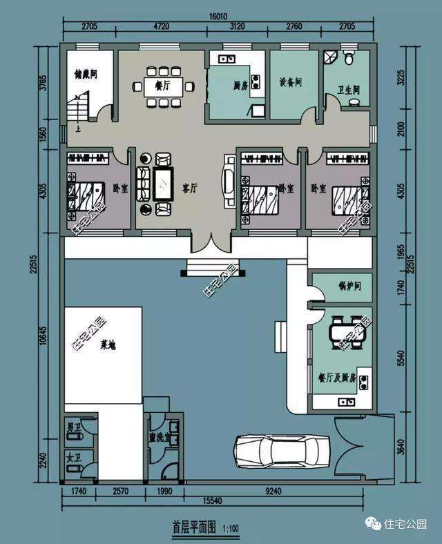 农村厨房卫生间布局图