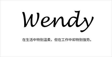 英文名wendy