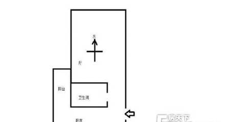 卫生间在正西