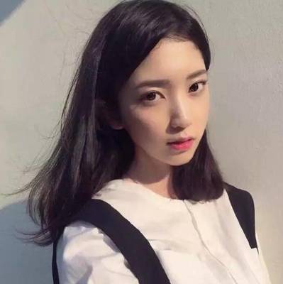 中长发黑发