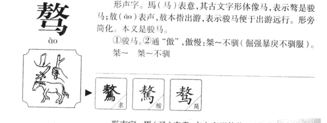 骏字五行