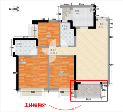 卫生间面积怎么算