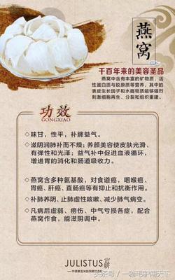 燕窝美容功效